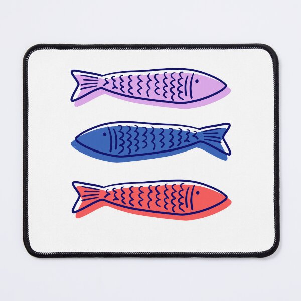 Item preview, Fish Graphic Design Line Art Block Colour Retro  designed and sold by swiftsparq.