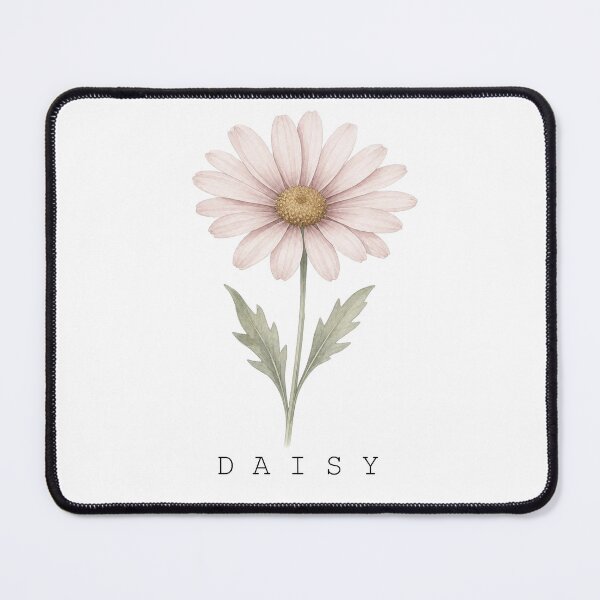 Item preview, Soft Pastel Watercolor Daisy Flower Print With Typography designed and sold by FernLiz.