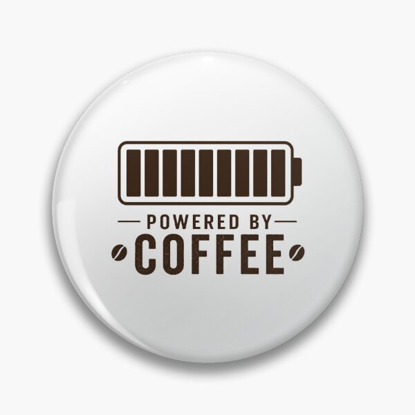 Item preview, Powered By Coffee Battery Shirt | Funny Coffee Lover Design | Caffeine Fuel Gauge | Minimalist Coffee Gift designed and sold by MAPDDesigns.