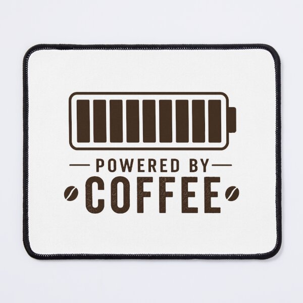 Item preview, Powered By Coffee Battery Shirt | Funny Coffee Lover Design | Caffeine Fuel Gauge | Minimalist Coffee Gift designed and sold by MAPDDesigns.