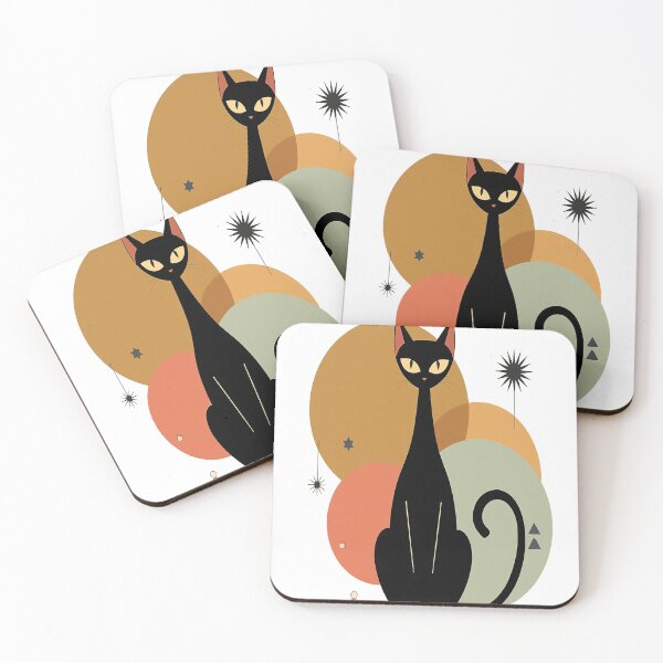 Item preview, Atomic Cat – Mid‑Century Modern Retro Art designed and sold by Lorray55.