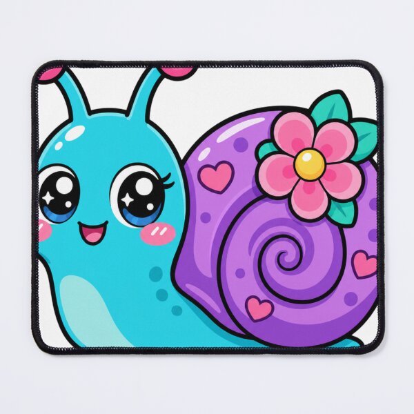 Item preview, Slow and Steady Cute Kawaii Snail with Flower designed and sold by BoosterShop.