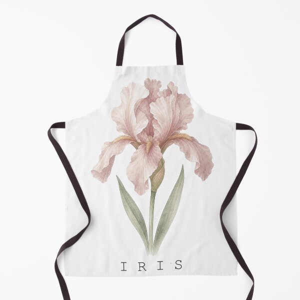 Item preview, Soft Pastel Watercolor Iris Flower Print With Typography designed and sold by FernLiz.