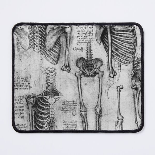 Item preview, Anatomical Skeleton Drawing by Leonardo Da Vinci designed and sold by GhostlyWorld.