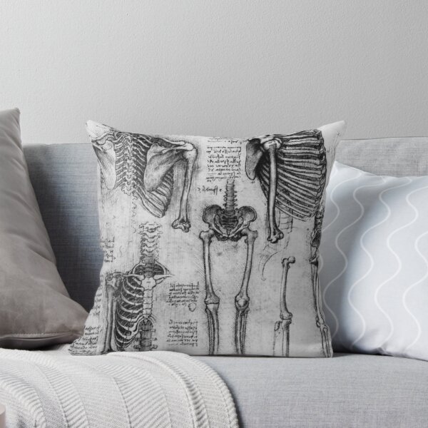 Item preview, Anatomical Skeleton Drawing by Leonardo Da Vinci designed and sold by GhostlyWorld.