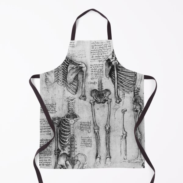 Item preview, Anatomical Skeleton Drawing by Leonardo Da Vinci designed and sold by GhostlyWorld.