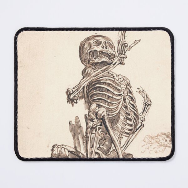 Item preview, A Human Skeleton Drawing by James Ward designed and sold by GhostlyWorld.