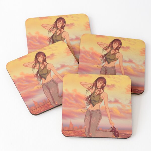 Item preview, Beautiful girl posing on the roof during sunset designed and sold by Witseart.