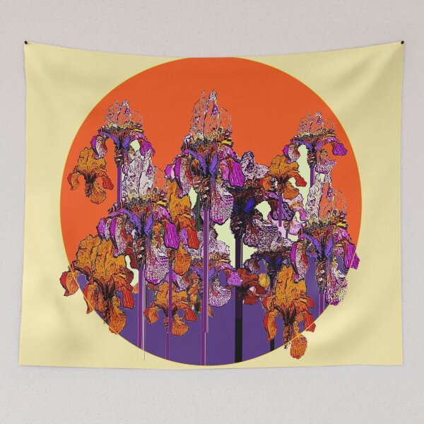 Item preview,   " PURPLE & CREAM " ORANGE IRIS GARDEN designed and sold by sharlesart.