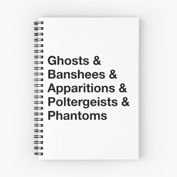 Item preview, Types of Ghosts Helvetica Names List Style designed and sold by GhostlyWorld.
