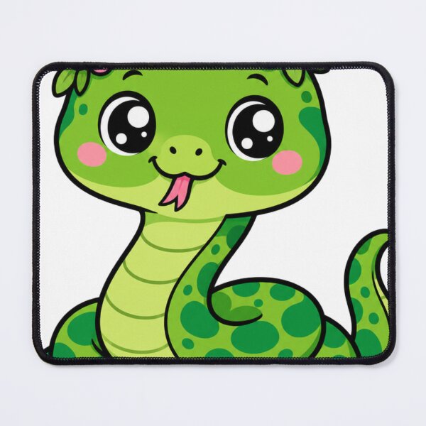 Item preview, Hiss-terically Cute Sweet Kawaii Snake with Flower Crown designed and sold by BoosterShop.