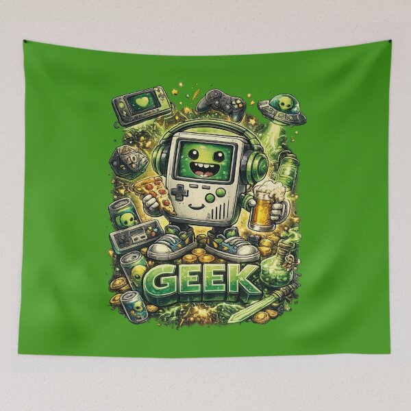 Item preview, Game Geek – Retro Gamer Nerd Gaming Typography Design designed and sold by MerlinWear.
