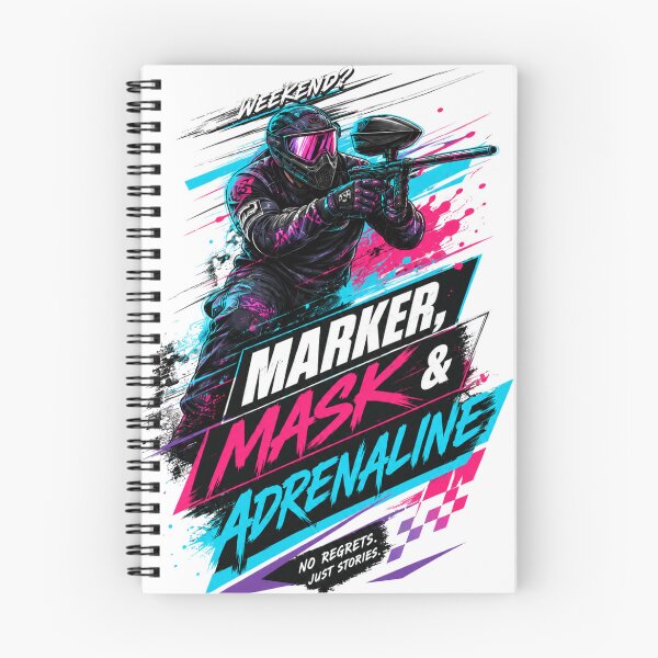 Item preview, Marker Mask & Adrenaline – Neon Paintball Player Design designed and sold by BadMary.