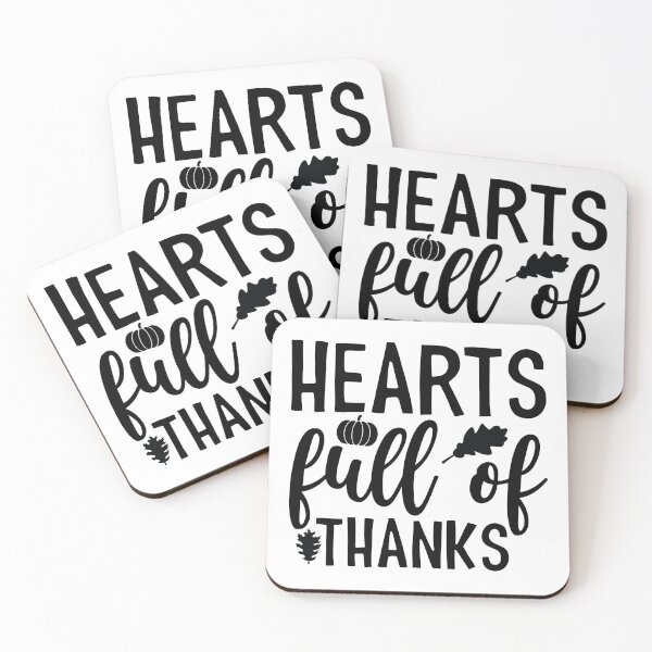 Item preview, Hearts Full Of Thanks - Cute Thanksgiving Vibes Retro Vintage Aesthetic Autumn Family Harvest Gift designed and sold by FuzionRaptor.