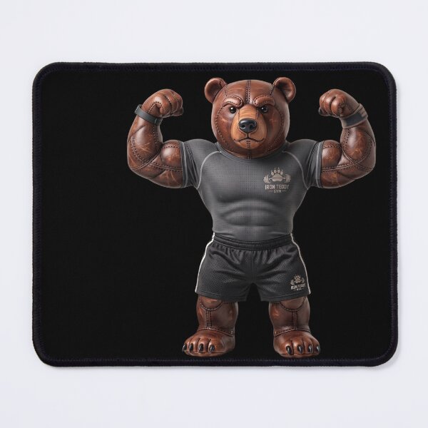 Item preview, Iron Teddy - Bodybuilder Leather Bear designed and sold by Woof-zil.