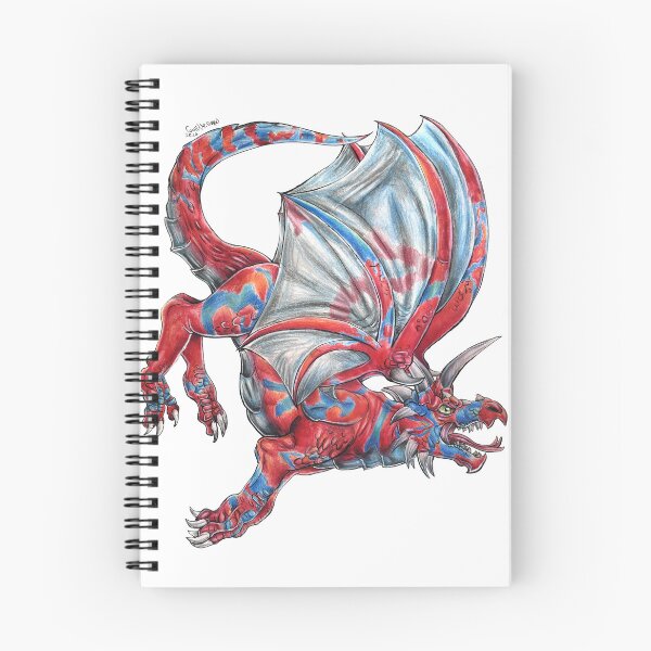 Item preview, Red and Blue and gray Dragon designed and sold by Camix-GirARTS.