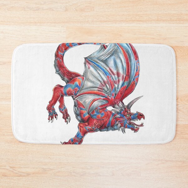 Item preview, Red and Blue and gray Dragon designed and sold by Camix-GirARTS.