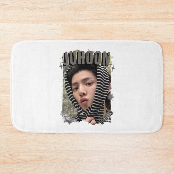 Item preview,  CORTISs Juhoon Kpop Boy Group Black and White Collage Digital Art Portrait designed and sold by AJUNICE STUDIO.
