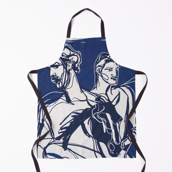 Item preview, Castor and Pollux, Greek mythology - Blue Abstract Art designed and sold by shadow-bloom.