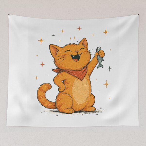 Item preview, Funny Happy Cat designed and sold by Region.