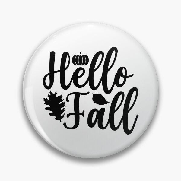 Item preview, Hello Fall - Cute Thanksgiving Vibes Retro Vintage Aesthetic Autumn Leaves Family Dinner Gift designed and sold by FuzionRaptor.