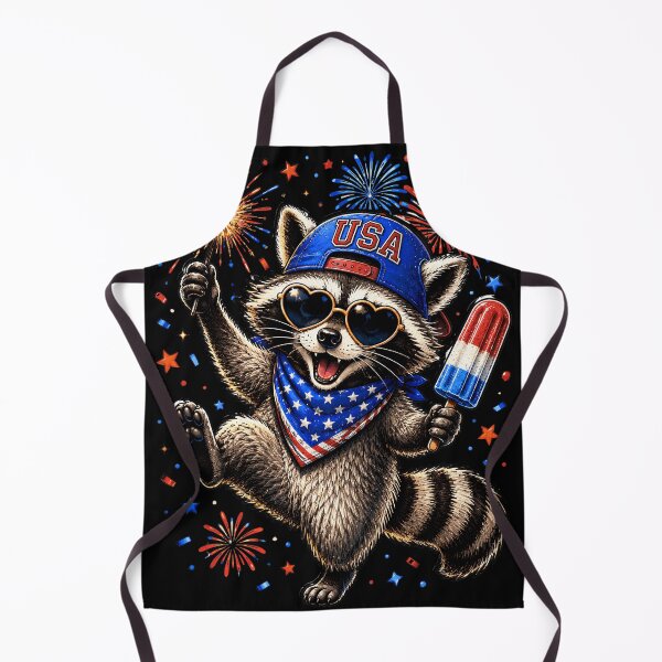 Item preview, Funny Patriotic Raccoon USA Fireworks Summer Party Animal designed and sold by JerdbordinShop.