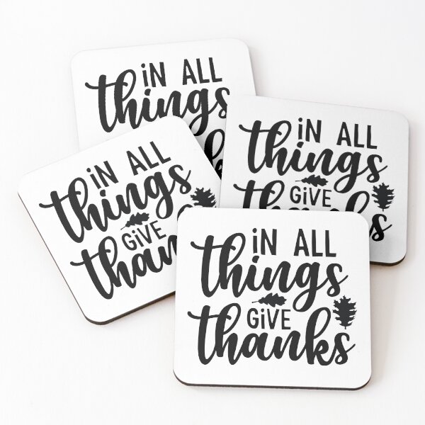 Item preview, In All Things Give Thanks - Cute Thanksgiving Vibes Retro Vintage Aesthetic Autumn Family Feast Gift designed and sold by FuzionRaptor.