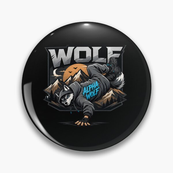 Artikelvorschau, Alpha Wolf Breakdance Streetwear | Urban Hip Hop Wolf Vektorgrafik entworfen und verkauft von M.Store.