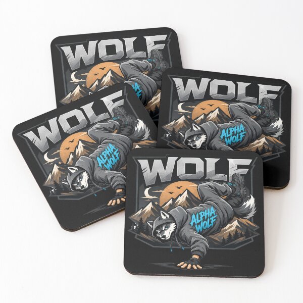 Item preview, Alpha Wolf Breakdance Streetwear | Urban Hip Hop Wolf Vector Graphic designed and sold by M.Store.