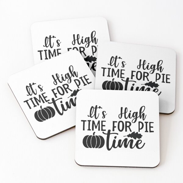 Item preview, It Is High Time For Pie Time - Funny Thanksgiving Vibes Retro Vintage Aesthetic Baking Dessert Gift designed and sold by FuzionRaptor.