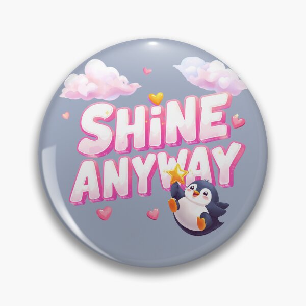 Item preview, Shine Anyway Cute Penguin Tourette Syndrome Awareness Neurodiversity designed and sold by EchoPrint Co..