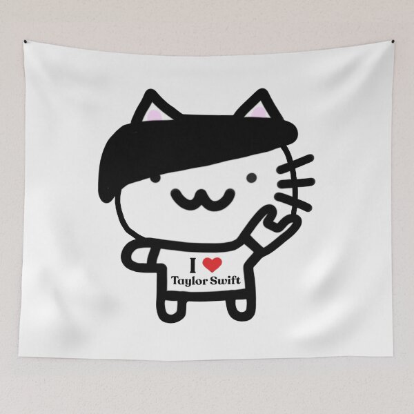 Item preview, Cute Emo Scene Cat Taylor Swift designed and sold by AestheteArchive.