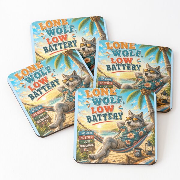 Item preview, Lone Wolf Low Battery Design designed and sold by BagFactoryUK.