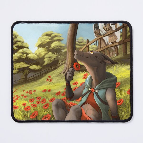 Item preview, The Hound And The Red Poppies designed and sold by BladeVur.
