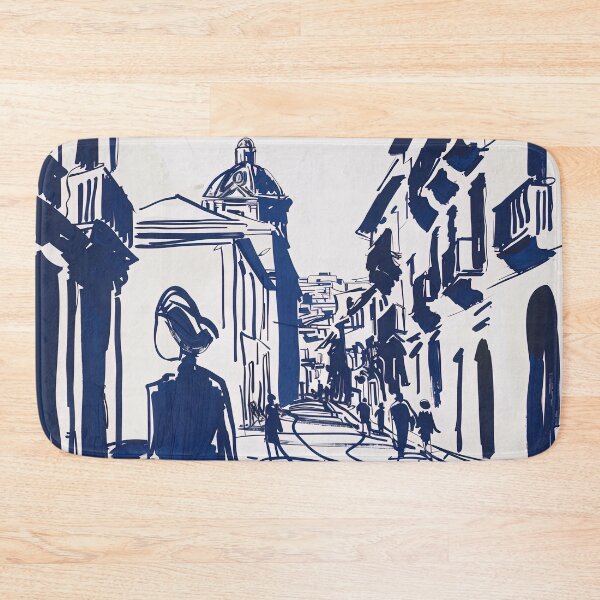Item preview, Catania, Italy - Blue Abstract Art designed and sold by shadow-bloom.