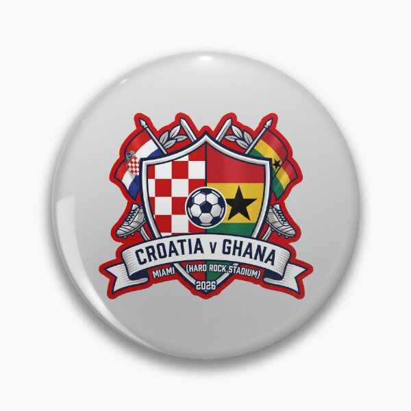 Item preview, Croatia Versus Ghana Miami 2026 Soccer Crest Vibe designed and sold by Pride Emblem Prints.