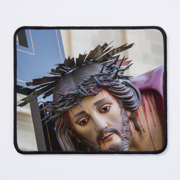 Item preview, Statue of Jesus Carrying the Cross With Crown of Thorns During Religious Procession designed and sold by Nmallia.