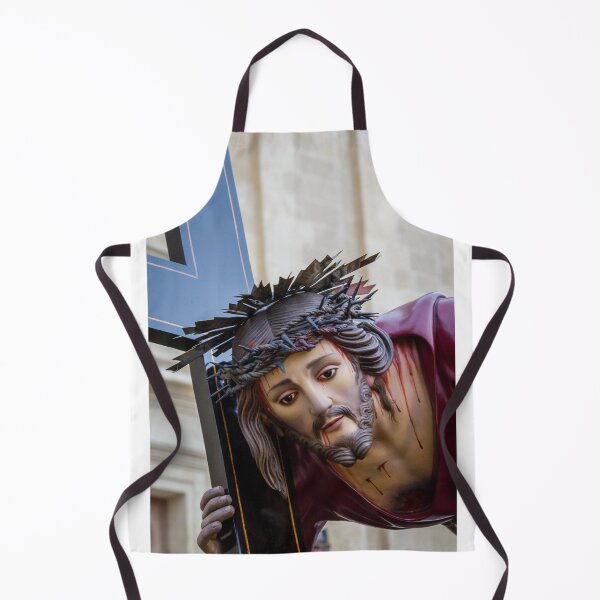 Item preview, Statue of Jesus Carrying the Cross With Crown of Thorns During Religious Procession designed and sold by Nmallia.