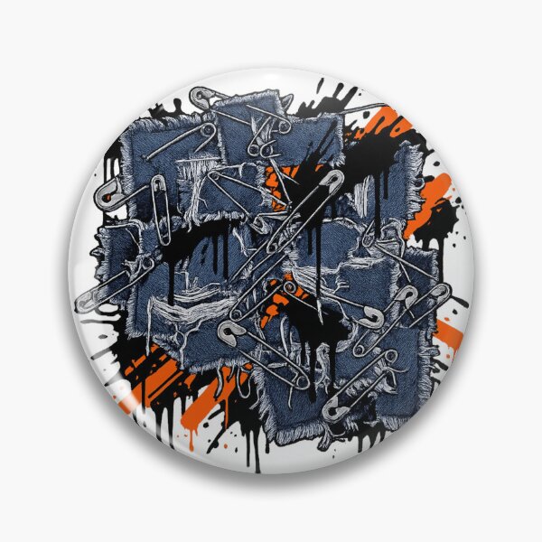 Item preview, Shredded Denim Patchwork - Chaotic Punk Alternative Streetwear designed and sold by krish-prints.
