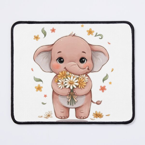 Item preview, A Cute Baby Elephant - Pastel Warm Cream Sticker designed and sold by DigitfanStudio.