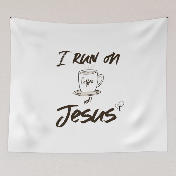 Item preview, I run on coffee and Jesus designed and sold by Kingdompurpose.
