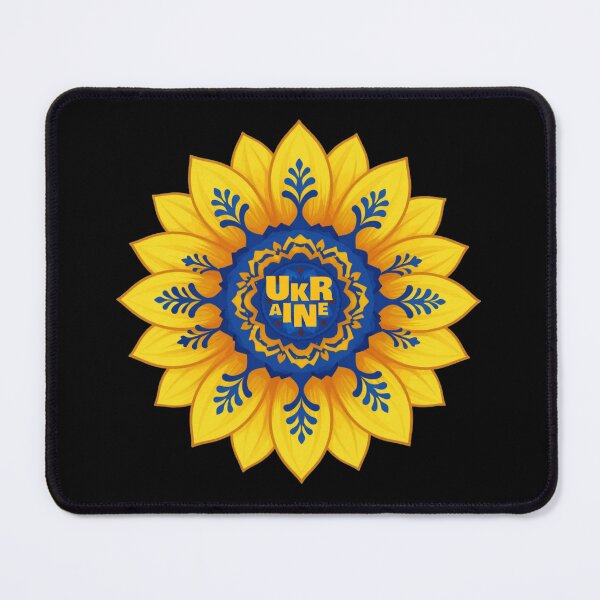 Item preview, Stand with Ukraine Sunflower blue yellow flag designed and sold by Artycom.