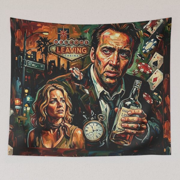 Item preview, Leaving Las Vegas Retro Romantic Drama Tribute Art Movie Poster designed and sold by Art's Diner.