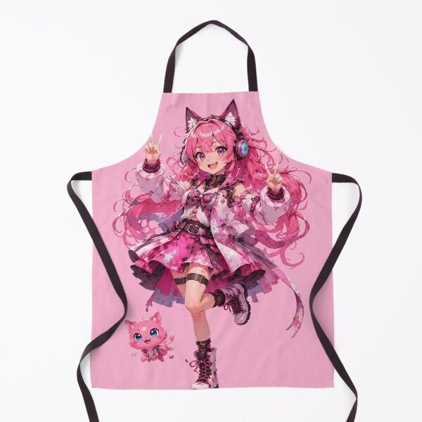 Item preview, Luna the Pink Catgirl designed and sold by LumatoneStudio.