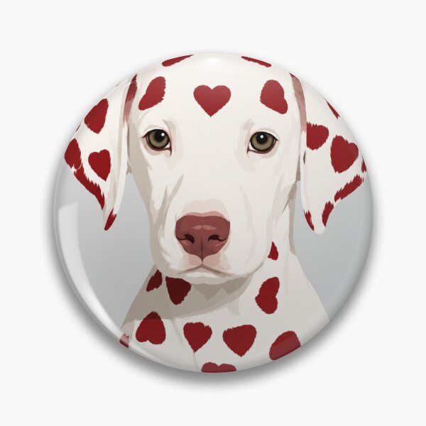 Item preview, Heart Dalmatian Dog Portrait designed and sold by minbadesign.