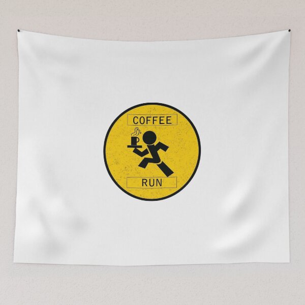 Item preview, Funny Coffee Run Warning Sign - Office Humour Coffee Lover designed and sold by Macias123.