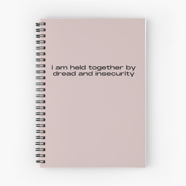 Item preview, I Am Held Together By Dread And Insecurity Minimalist Quote designed and sold by itsmostlyfine.