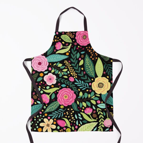 Item preview, Bright Floral on Black designed and sold by The Painted Lamb.