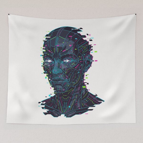 Item preview, GAN Glitch Face | Generative Adversarial Network Art designed and sold by Uglyandcute.