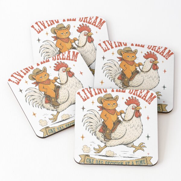 Item preview, Living the Dream One Bad Decision at a Time Funny Cat designed and sold by Region.